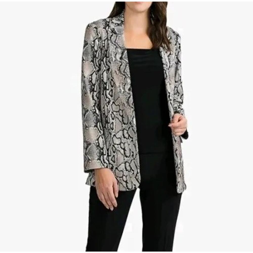 Joseph Ribkoff Women's Jacket cardigan Multicolor animal print Size 4 A000646 - Picture 2 of 9